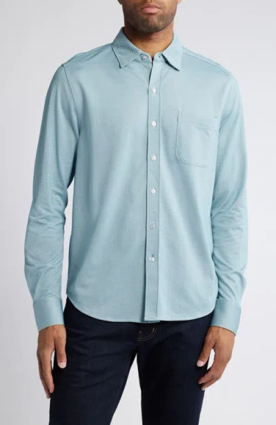 Tommy Bahama New San Lucio Stretch Supima® Cotton Blend Button-up Shirt In Sea Jade