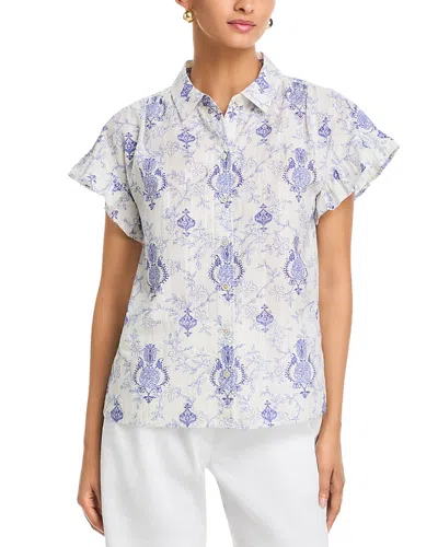Tommy Bahama Noble Pineapple Flourish Shirt In White