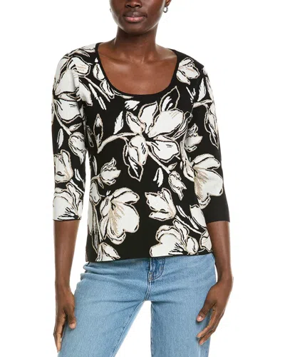 Tommy Bahama Noche Mar Jacquard Sweater In Black