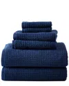 Tommy Bahama Northern Pacific Dark Blue 6pc Towel Set In Blue