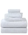Tommy Bahama Northern Pacific White 6pc Towel Set In Gray