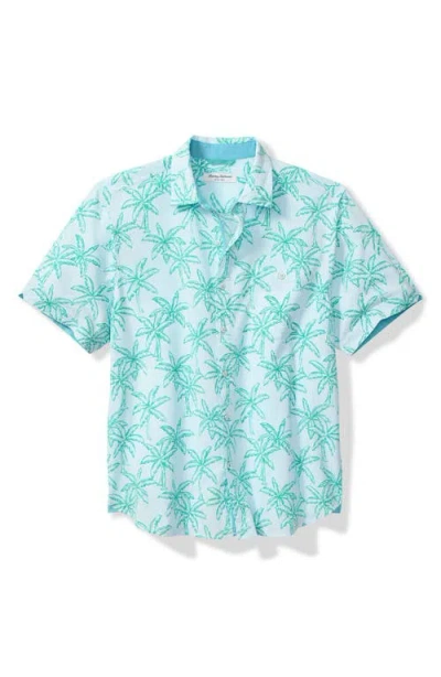 TOMMY BAHAMA TOMMY BAHAMA NOVA WAVE ROYAL PALMETTO SHORT SLEEVE BUTTON-UP SHIRT
