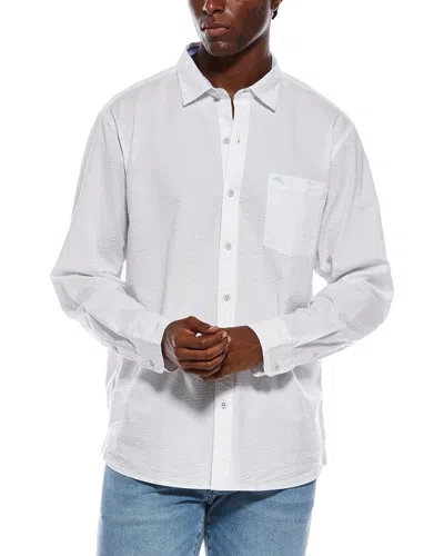 Tommy Bahama Nova Wave Seersucker Shirt In White