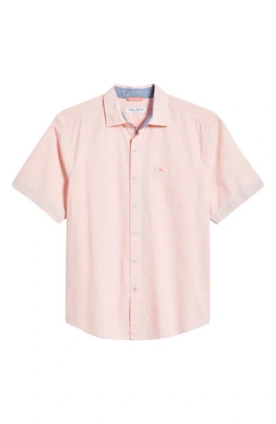 TOMMY BAHAMA TOMMY BAHAMA NOVA WAVE SHORT SLEEVE SEERSUCKER BUTTON-UP SHIRT