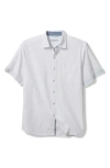 Tommy Bahama Nova Wave Short Sleeve Seersucker Button-up Shirt In White