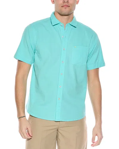 Tommy Bahama Nova Wave Silk-blend Shirt In Blue
