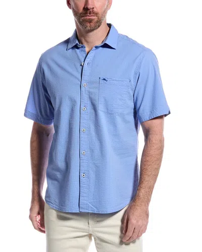 Tommy Bahama Nova Wave Silk-blend Shirt In Purple