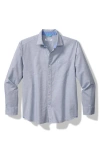 Tommy Bahama Nova Wave Stretch Cotton Button-up Shirt In Blue