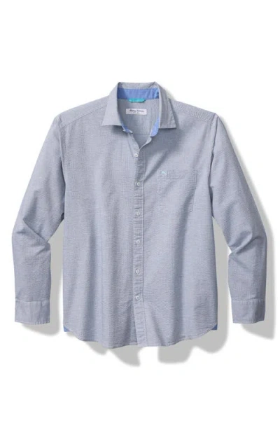 Tommy Bahama Nova Wave Stretch Cotton Button-up Shirt In Blue