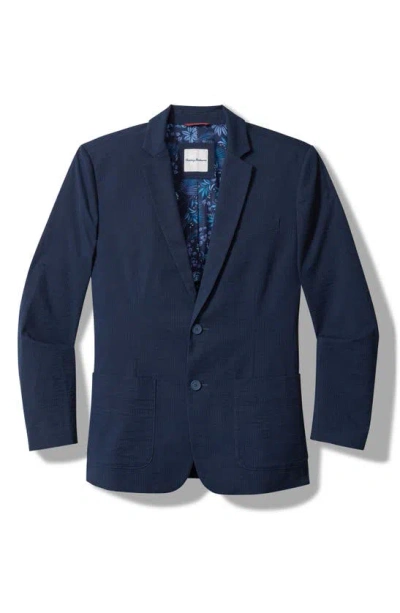 Tommy Bahama Nova Wave Stretch Cotton Seersucker Sport Coat In Maritime