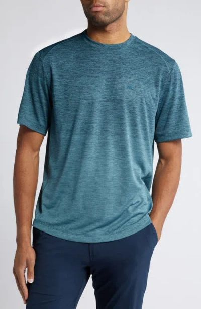 Tommy Bahama Oasis Fade Crewneck Recycled Polyester Jersey T-shirt In Dk Channel Blue