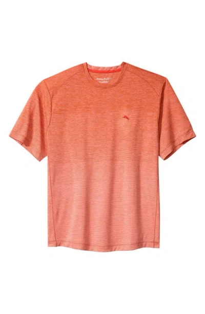 Tommy Bahama Oasis Fade Crewneck Recycled Polyester Jersey T-shirt In Orange