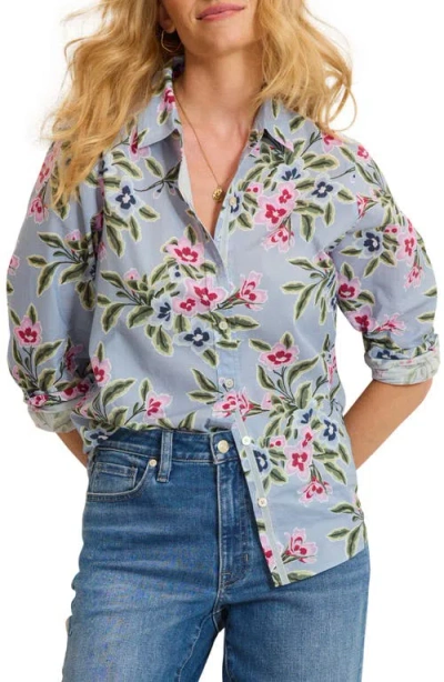 Tommy Bahama Ocean Petals Cotton Voile Shirt In Multi