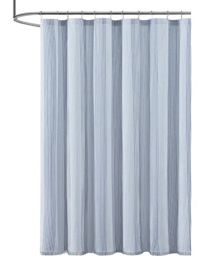 Tommy Bahama Ocean Stripe Shower Curtain In Blue