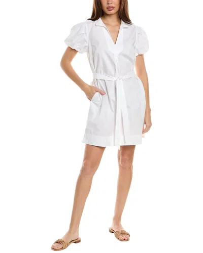 Tommy Bahama Oceana Poplin Puff Sleeve Mini Dress In White