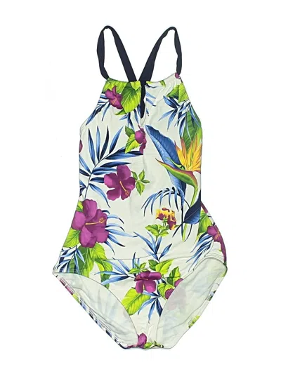 Pre-owned Tommy Bahama One Piece Swimsuit In White