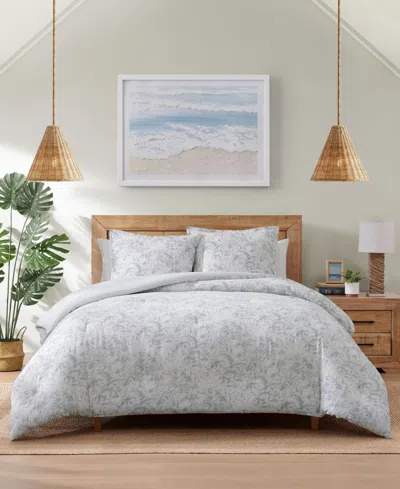 Tommy Bahama Orchid Bay 3-pc. Comforter Set, Full/queen In Blue