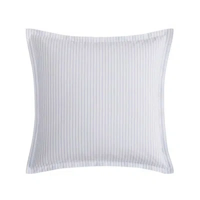 Tommy Bahama Orchid Bay Stripe Cotton Blue European Sham In White