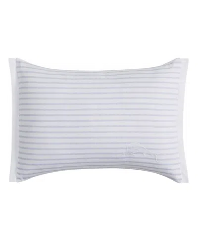 Tommy Bahama Orchid Bay Stripe Decorative Pillow, 12" X 16" In Blue