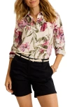 Tommy Bahama Orchid Isle Relaxed Fit Linen Button-up Shirt In Multi
