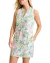 Tommy Bahama Orchid Oasis Linen Shift Dress In Grey