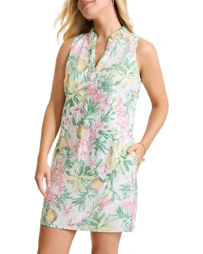 Tommy Bahama Orchid Oasis Linen Shift Dress In Grey