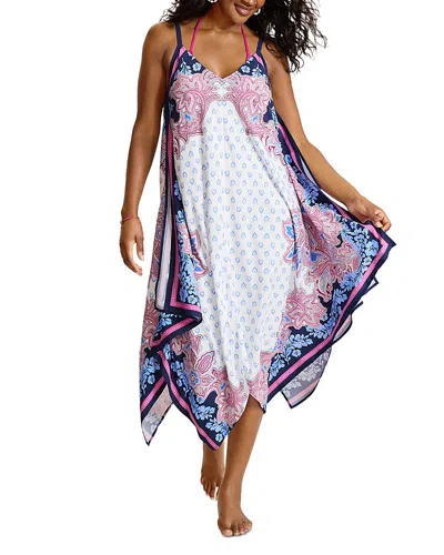 Tommy Bahama Paisley Daze Scarf Cover Up Dress In White