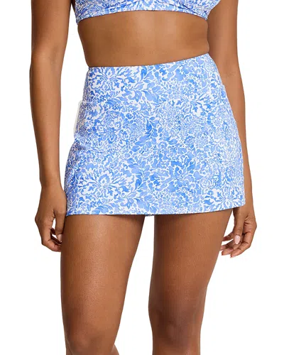 Tommy Bahama Paisley Daze Swim Skort In Blue