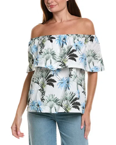 Tommy Bahama Palisade Palms Off-the-shoulder Top In White