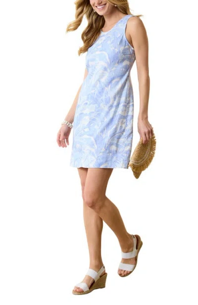 Tommy Bahama Palm A Dora Foliage Print Shift Dress In Blue