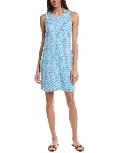 Tommy Bahama Palm A Dora Island Key Linen-blend Mini Dress In Blue