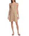 Tommy Bahama Palm-a-dora Linen Blend Sheath Dress In Brown