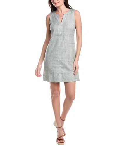 Tommy Bahama Palm-a-dora Shimmer Bay Linen-blend Sheath Dress In Gray
