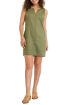 Tommy Bahama Palm-a-dora Split Neck Bay Shift Dress In Green