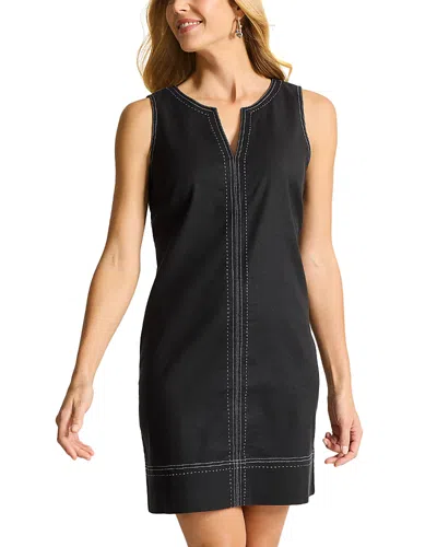 TOMMY BAHAMA PALM A DORA SPLIT NECK DRESS