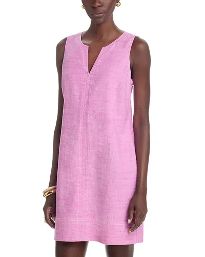 Tommy Bahama Palm A Dora Split Neck Dress In Purple