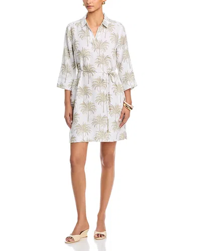 Tommy Bahama Palm Banks Three Quarter Sleeve Dress In Neutral