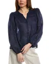 Tommy Bahama Palm Breeze Pintuck Blouse In Blue