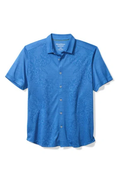 Tommy Bahama Palm Coast Cascade Vines Islandzone® Performance Short Sleeve Knit Button-up Shirt