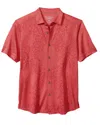 Tommy Bahama Palm Coast Cascade Vines Shirt In Red