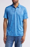 Tommy Bahama Palm Coast Palmera Islandzone® Recycled Polyester Polo In Cobalt Haze