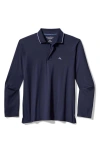 Tommy Bahama Palm Desert Fairaway Long Sleeve Polo In Aleutian Night