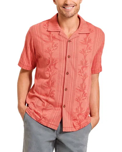 Tommy Bahama Palm Fresco Beach Border Shirt In Orange