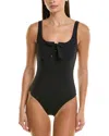 Tommy Bahama Palm Modern Lace-up One-piece In Black