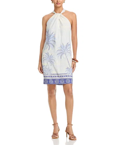 Tommy Bahama Palm Paradise Halter Dress In White