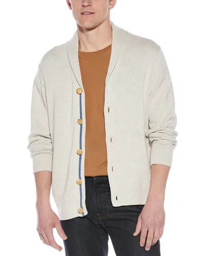 Tommy Bahama Palm Perfection Shawl Collar Cardigan In Beige