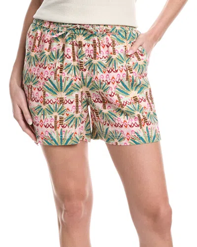 Tommy Bahama Palm Pointe Two Palms Linen Short In Multi