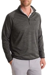 Tommy Bahama Palm Pro Islandzone® Performance Half Zip Pullover In Black