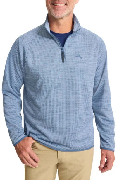 Tommy Bahama Palm Pro Islandzone® Performance Half Zip Pullover In Blue