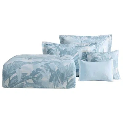 Tommy Bahama Palm Serenity Cotton 5 Piece Comforter Set In Blue